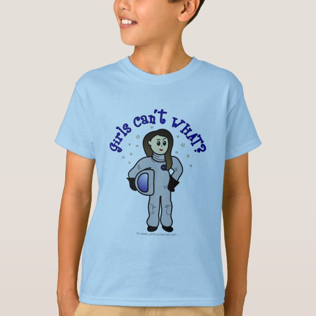 Light Woman Astronaut Tee Shirt (Framsida)