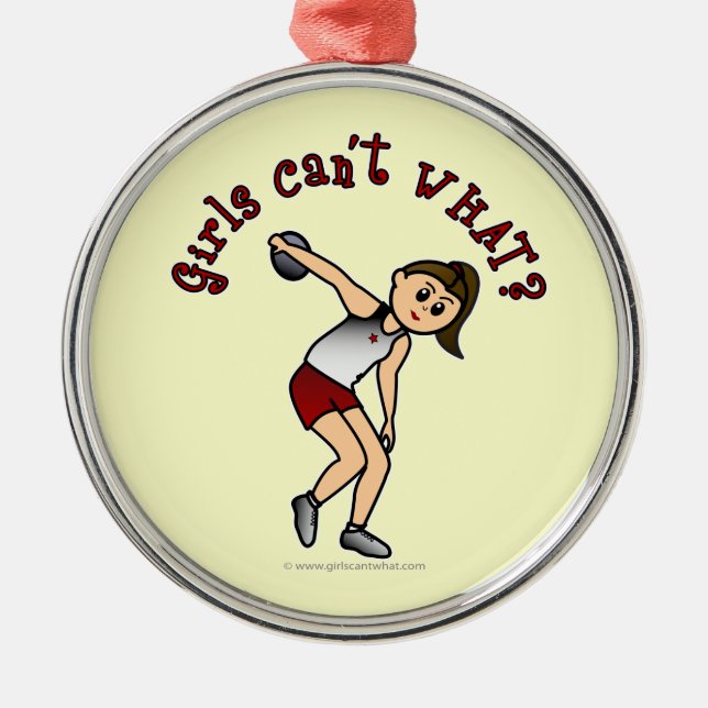 Light Womens Disc Julgransprydnad Metall (Framsidan)