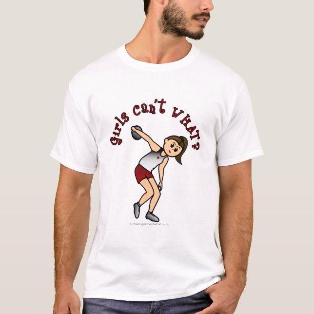 Light Womens Disc Tee Shirt (Framsida)