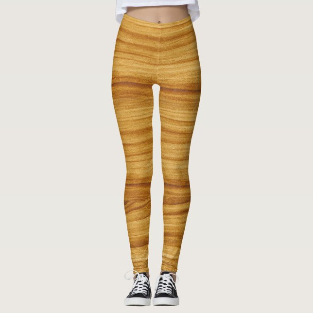 Light Wood Grain Leggings (Framsida)