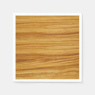 Light Wood Grain Pappersservett