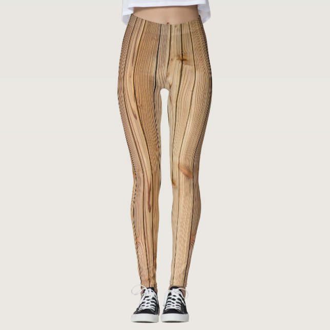 Light Wood Paneling Leggings (Framsida)