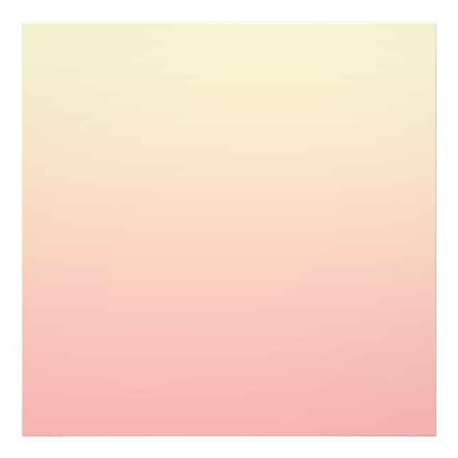 Light Yellow and Pink Gradient Fototryck (Framsidan)