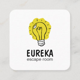 Lightbulbidé Fyrkantigt Visitkort