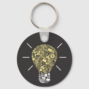 Lightbulbidé Keychain Nyckelring