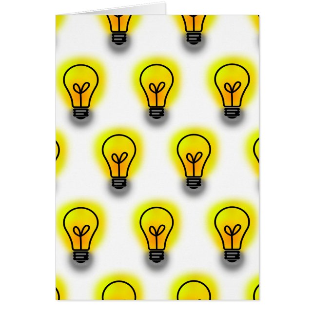 Lightbulbs Hälsningskort (Framsidan)