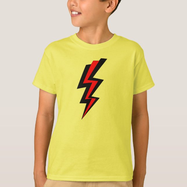 Lightening kasta i sig tee shirt (Framsida)