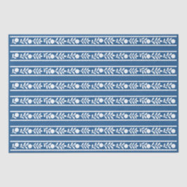 Lighter Blue Bone Inlay Floral Border Decoupage