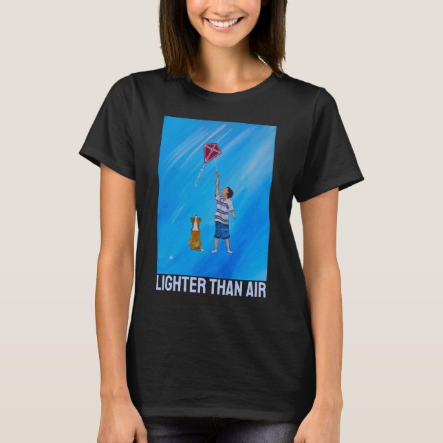 Lighter than Air Painting by Alfred Fox T Shirt (Framsida)