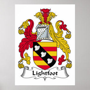Lightfoot familjvapensköld poster