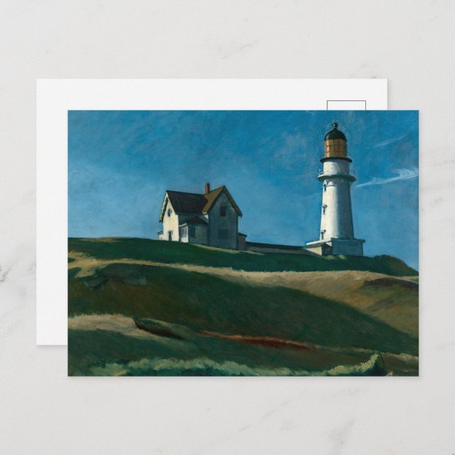 Lighthouse Backe | Edward Hopper | Vykort (Fram/baksida)