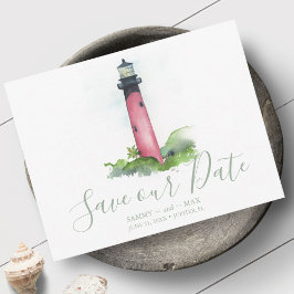 Lighthouse Beach Wedding i Florida Spara Datumet