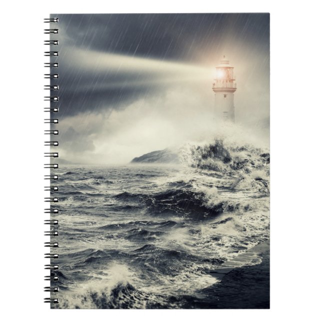Lighthouse Beacon Anteckningsbok (Framsidan)