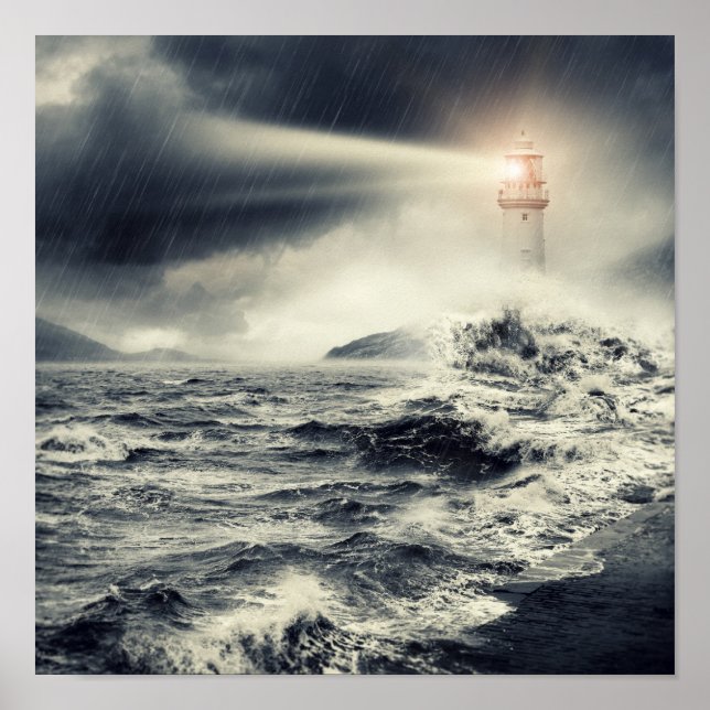 Lighthouse Beacon Poster (Framsidan)