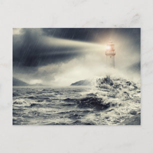 Lighthouse Beacon Vykort