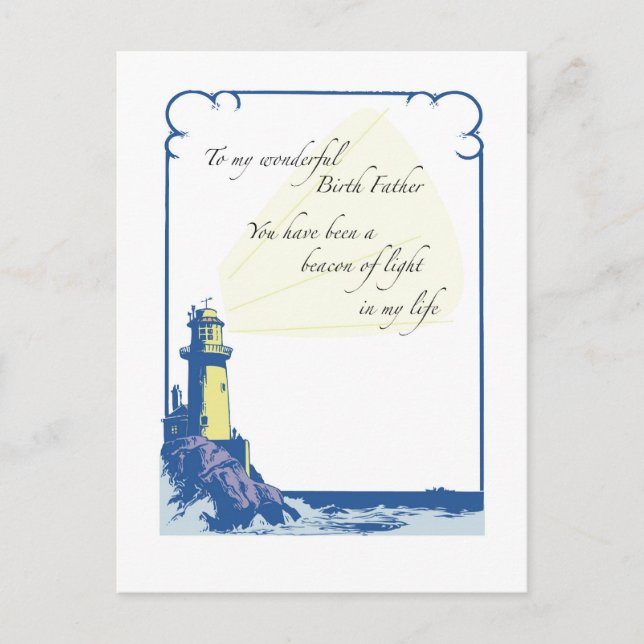 Lighthouse Birth Far, Fars dag Vykort (Framsida)