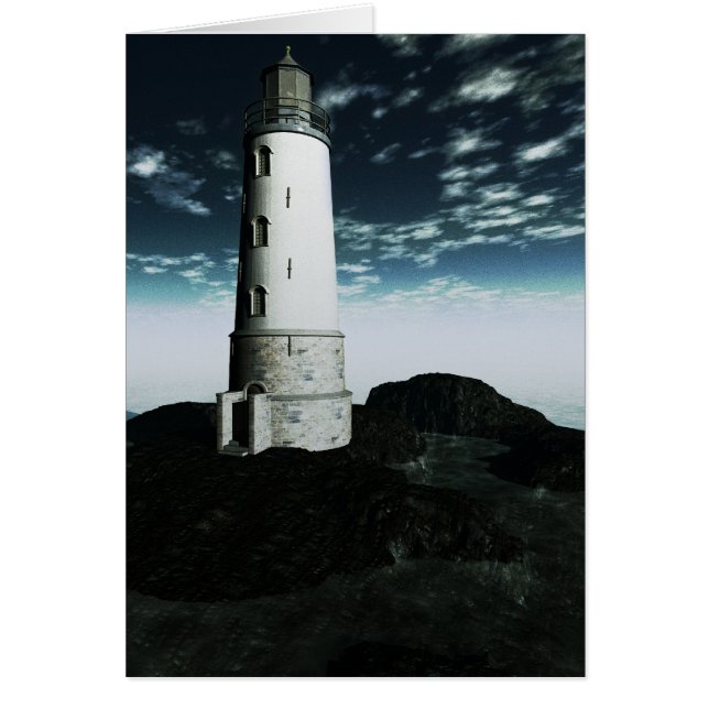 Lighthouse - Blackrock Point Hälsningskort (Framsidan)