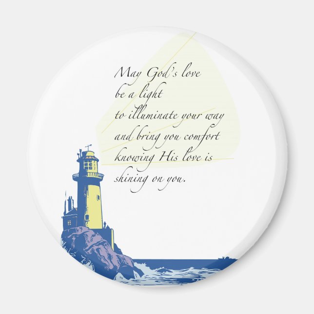 Lighthouse Blessings Prayer Magnet (Framsidan)