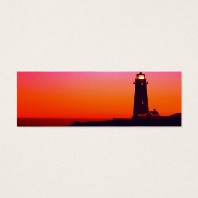 LIGHTHOUSE BOOKMARK LITET VISITKORT (Framsidan)