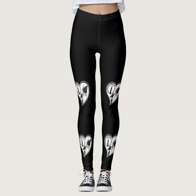 Lighthouse Boston Terriers Leggings (Framsida)