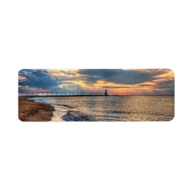 Lighthouse Dreams Returadress Etikett (Framsidan)