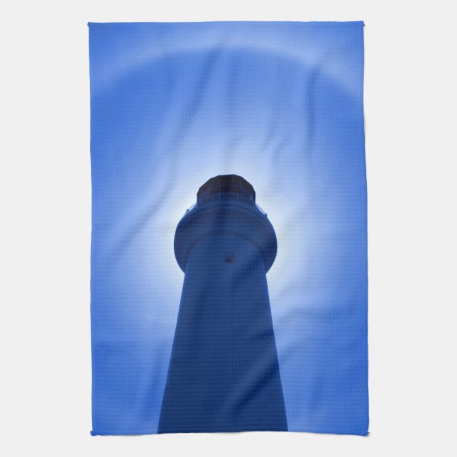 Lighthouse Effect - Blue Kitchen Towel Kökshandduk (Vertikal)