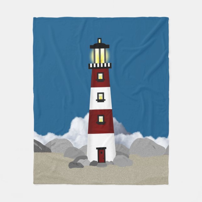 Lighthouse Fleece Blanket (Framsidan)