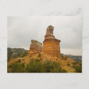 Lighthouse Forformation, Palo Duro Canyon, Texas Vykort