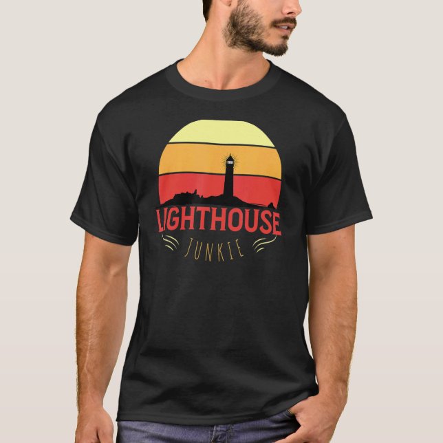 Lighthouse Junkie T Shirt (Framsida)