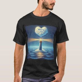 Lighthouse Kärlek Signal Manar Tshirt T Shirt