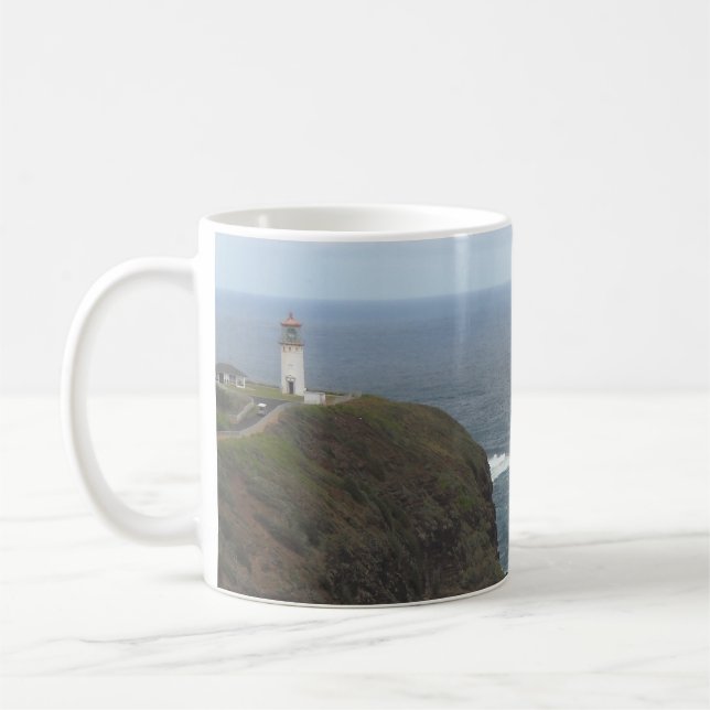 Lighthouse Kauai, Hawaii Kaffemugg (Vänster)