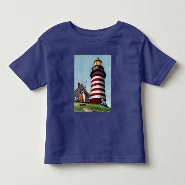 Lighthouse Keeper av Stevan Dohanos Tee (Framsida)