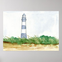 Lighthouse Morris Island South Carolina Winter
