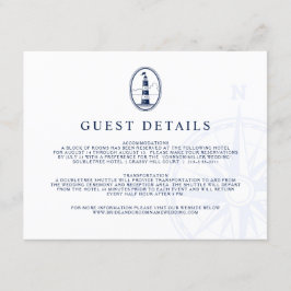 Lighthouse Nautical | Bröllsgäst Tilläggskort