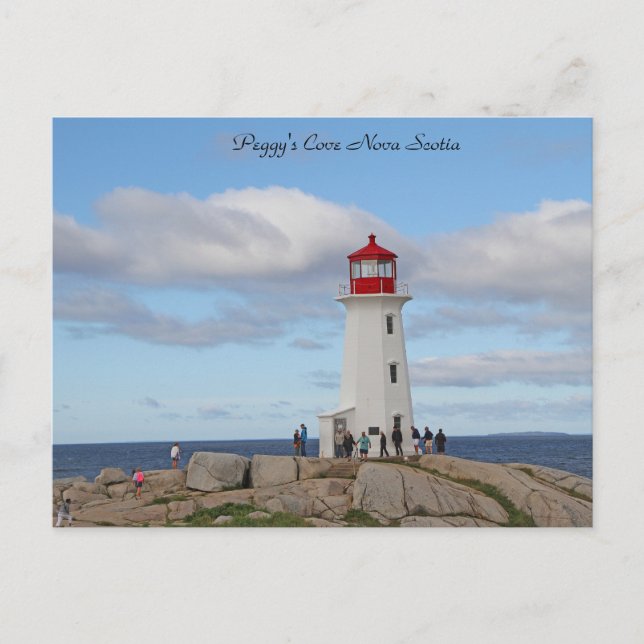 Lighthouse Peggy's Cove Nova Scotia Photography Vykort (Framsida)