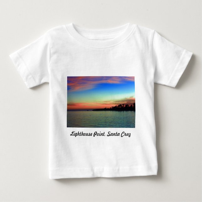 Lighthouse Point, Santa Cruz, CA T-shirt (Framsida)