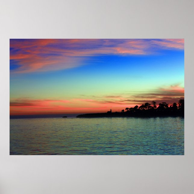 Lighthouse Point Santa Cruz Poster (Framsidan)