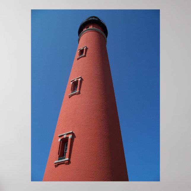 Lighthouse Ponce Inlet Daytona Beach Florida Photo Poster (Framsidan)