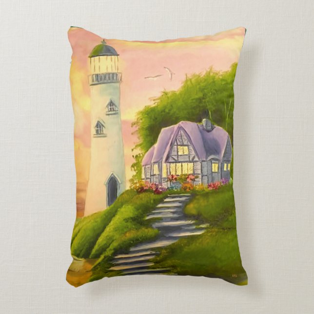Lighthouse Prydnadskudde (Framsidan(Vertikal))