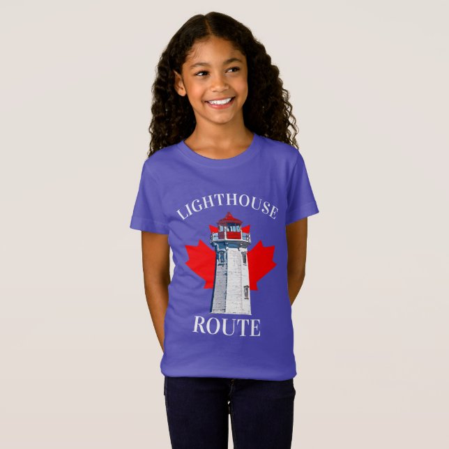 Lighthouse Route Nova Scotia Halifax Dartmouth T Shirt (Hel framsida)