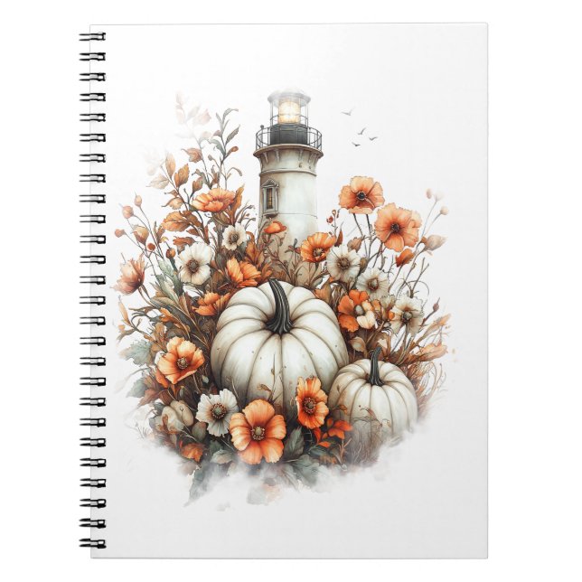 Lighthouse Shirt Land Pumpkin Anteckningsbok (Framsidan)