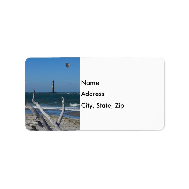 Lighthouse Sightsee Adressetikett (Framsidan)