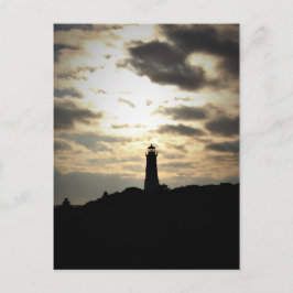 Lighthouse Silhouette Vykort