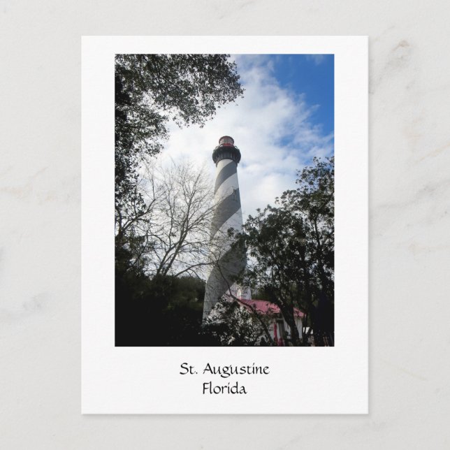 Lighthouse St. Augustine Florida 1 Vykort (Framsida)