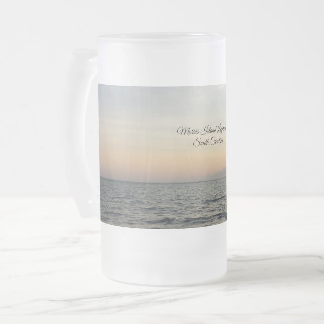 Lighthouse Sunrise Frosted Mugg (Framsida vänster)