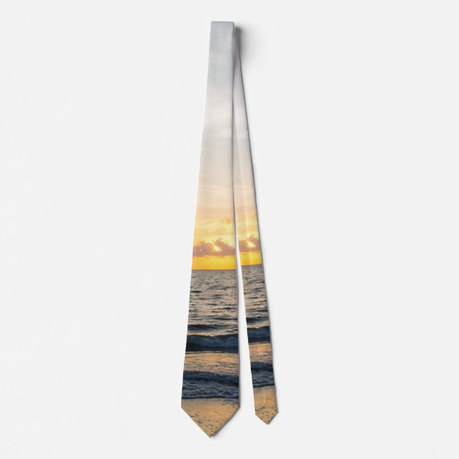 Lighthouse Sunrise Neck Tie Slips (Framsida)