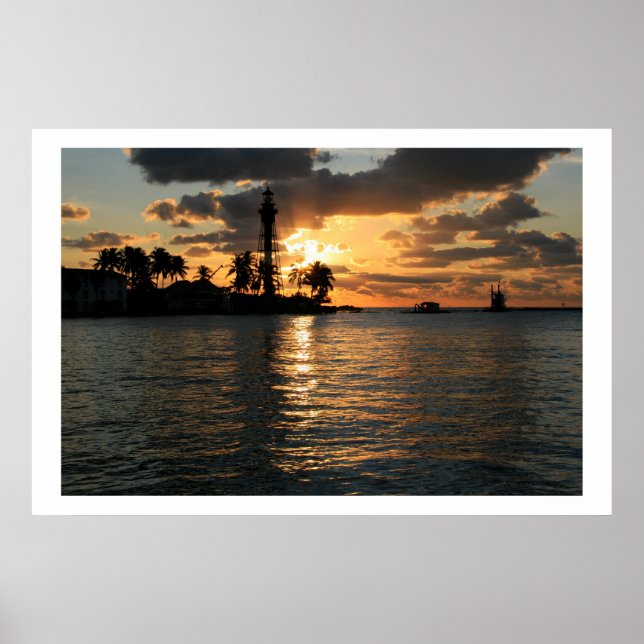 Lighthouse Sunrise Poster (Framsidan)