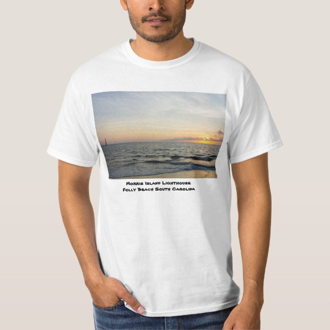Lighthouse Sunrise T Shirt (Framsida)