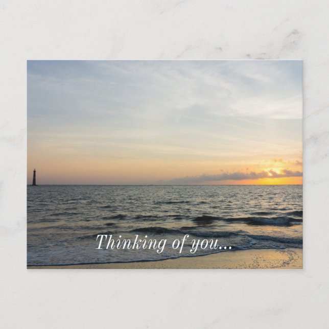 Lighthouse Sunrise Vykort (Framsida)