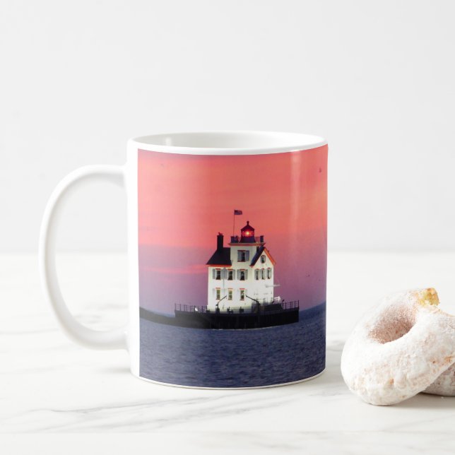 Lighthouse Sunset Mugg (Med munk)